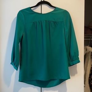 BCBG Paris green blouse